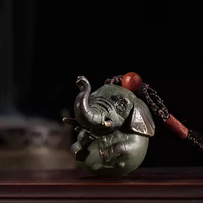Brass Elephant Toy