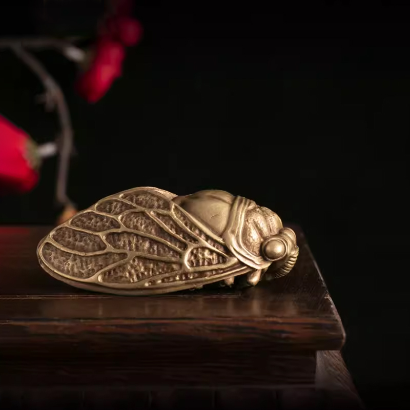All brass cicada toy